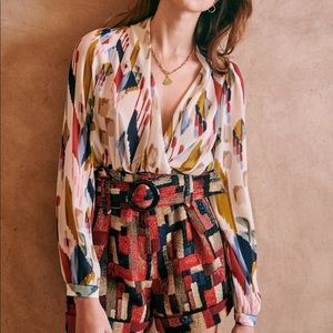 Sezane Aba Blouse size 42